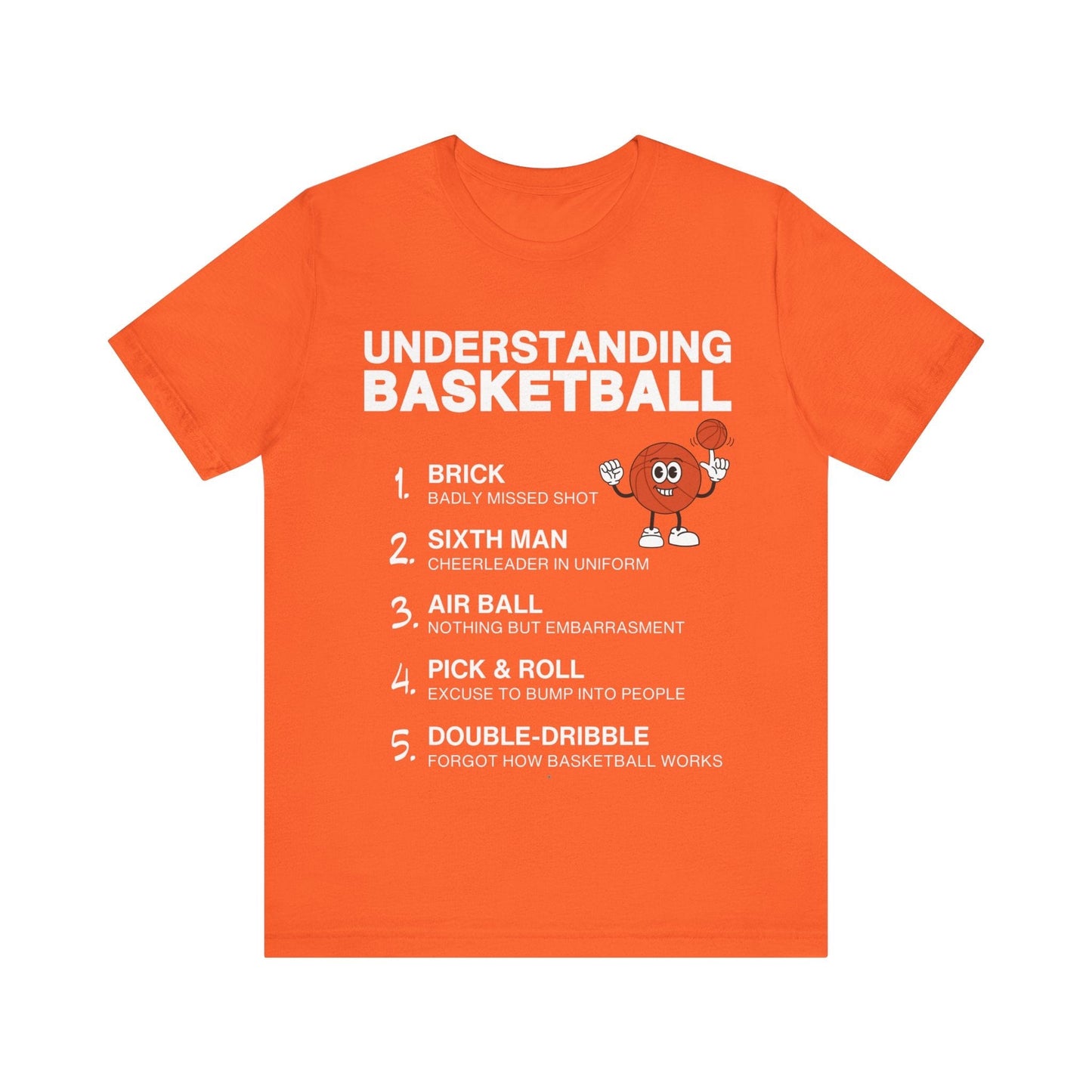 T-Shirt Basketball Tee - Understanding Basketball Orange / S