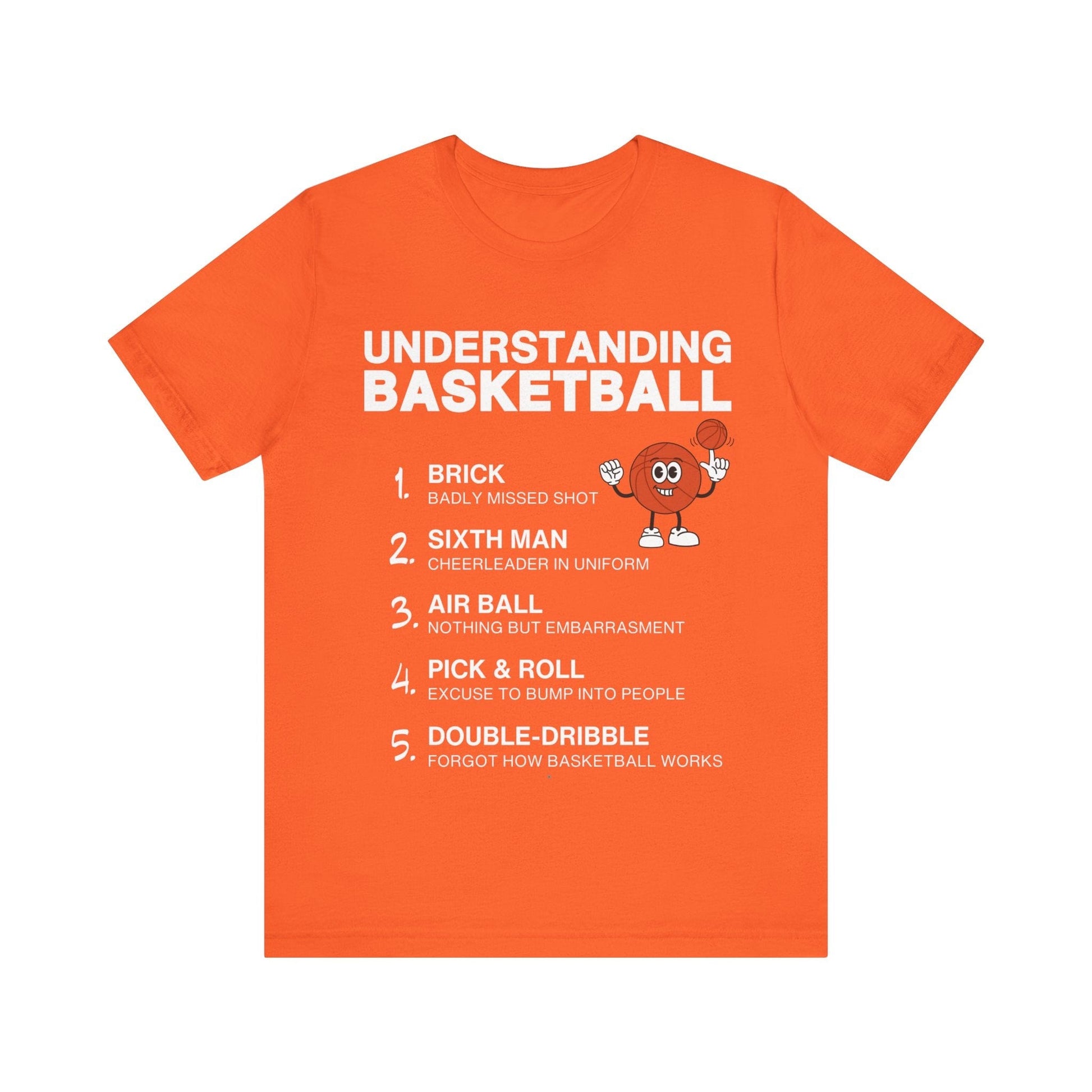 T-Shirt Basketball Tee - Understanding Basketball Orange / S