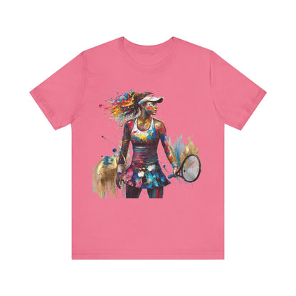 T-Shirt Basketball Tee - Unisex Jersey Short Sleeve Tee Charity Pink / S