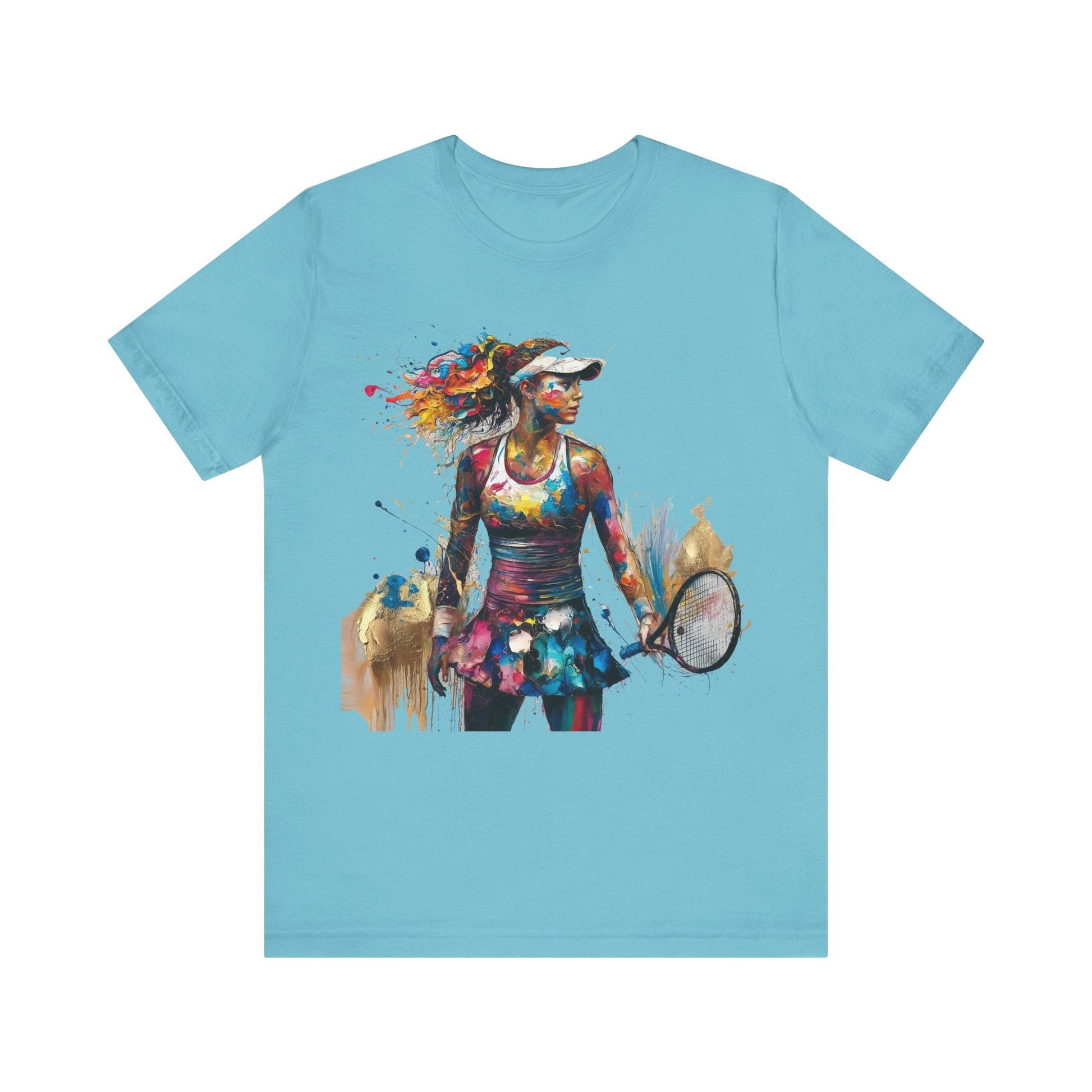 T-Shirt Basketball Tee - Unisex Jersey Short Sleeve Tee Turquoise / S
