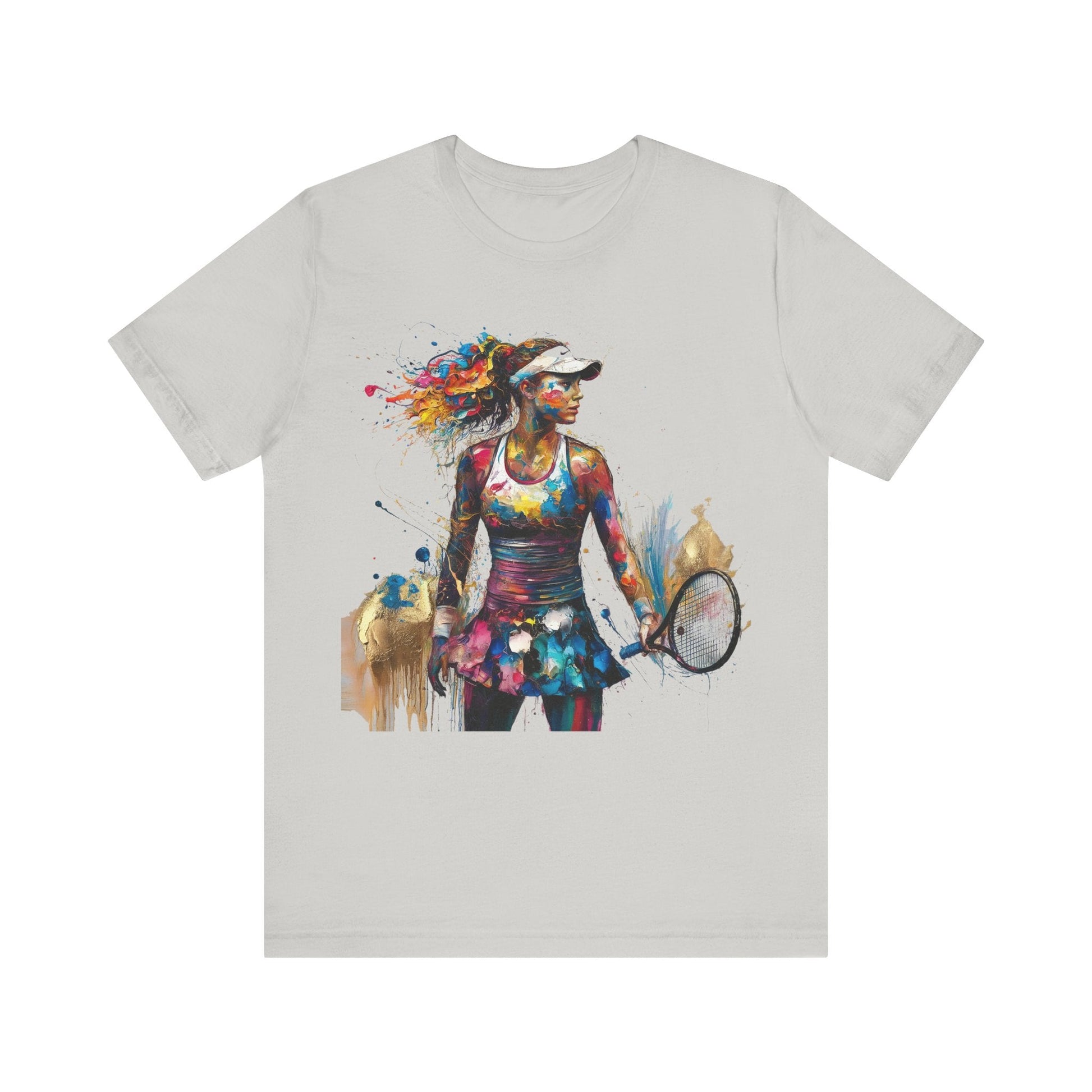 T-Shirt Basketball Tee - Unisex Jersey Short Sleeve Tee Silver / S