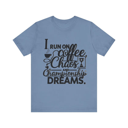 T-Shirt Coffee Chaos Unisex Tee Steel Blue / S