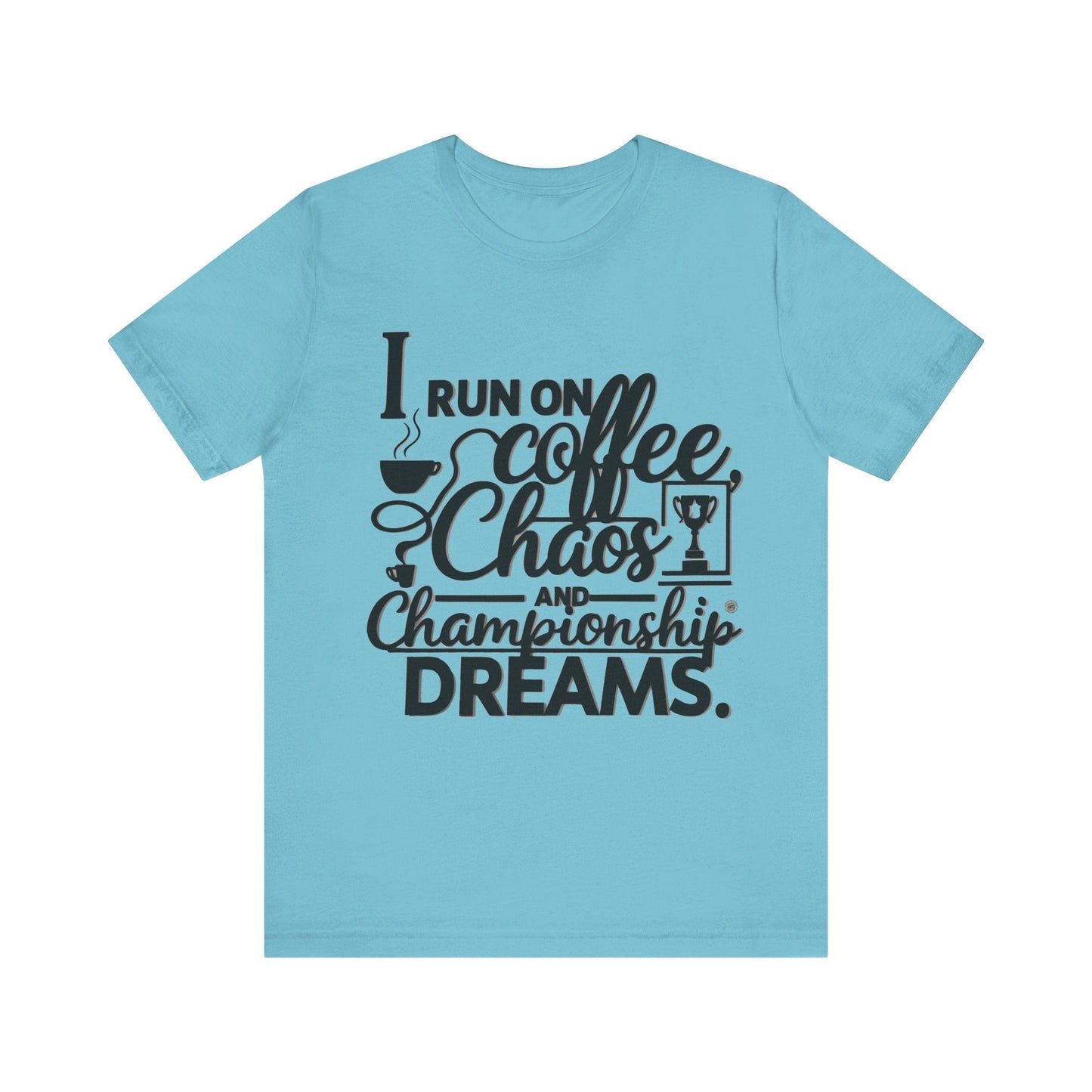 T-Shirt Coffee Chaos Unisex Tee Turquoise / S