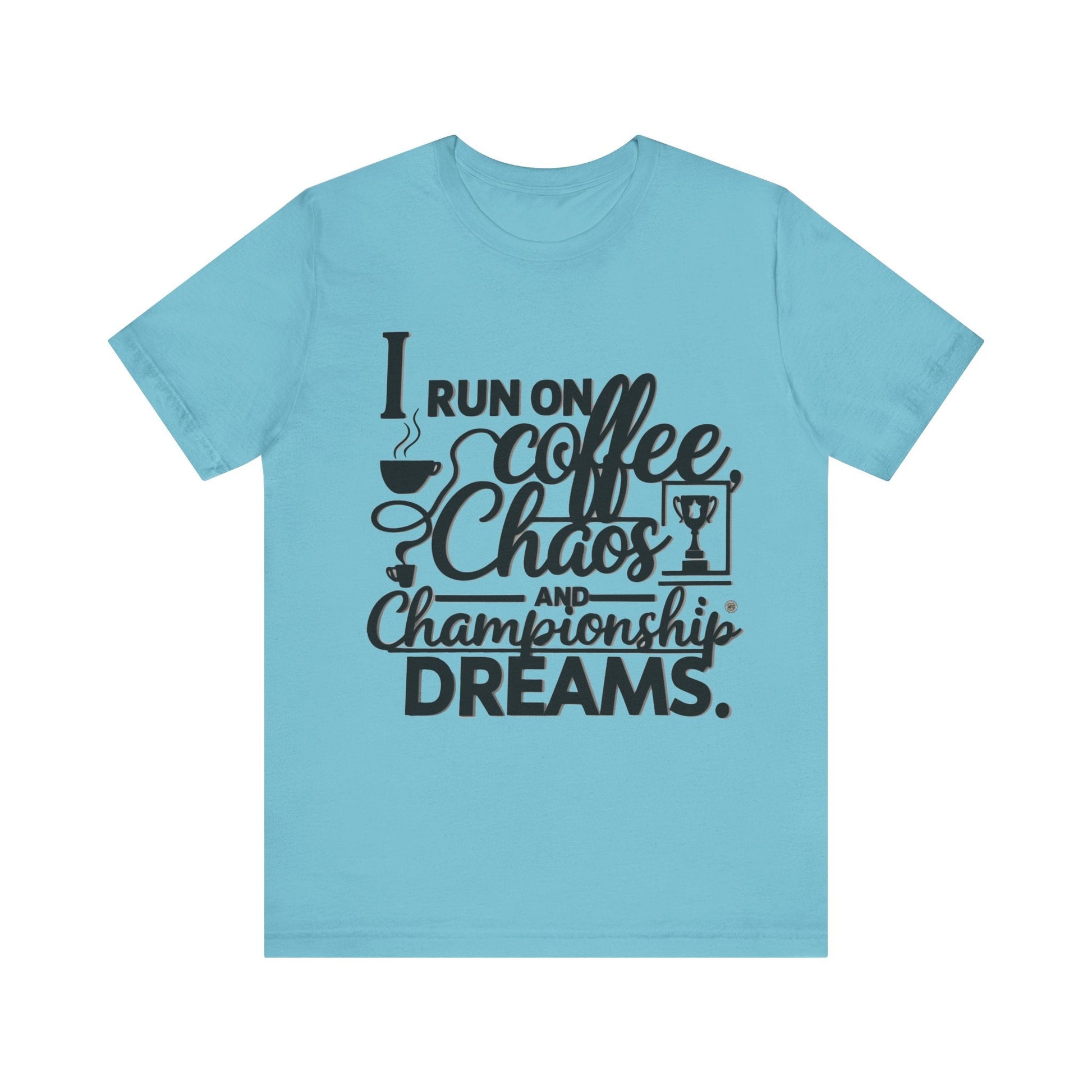 T-Shirt Coffee Chaos Unisex Tee Turquoise / S