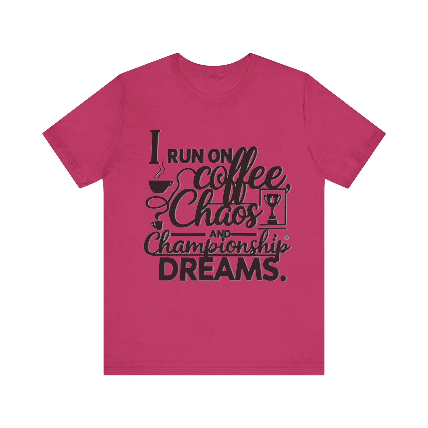T-Shirt Coffee Chaos Unisex Tee Berry / S
