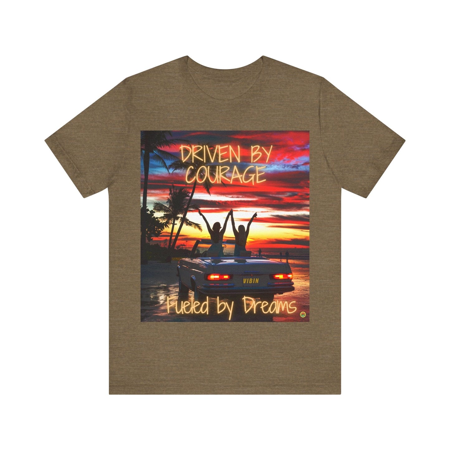 T-Shirt Courageous Dreamer Unisex Tee Heather Olive / S