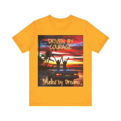 T-Shirt Courageous Dreamer Unisex Tee Gold / S