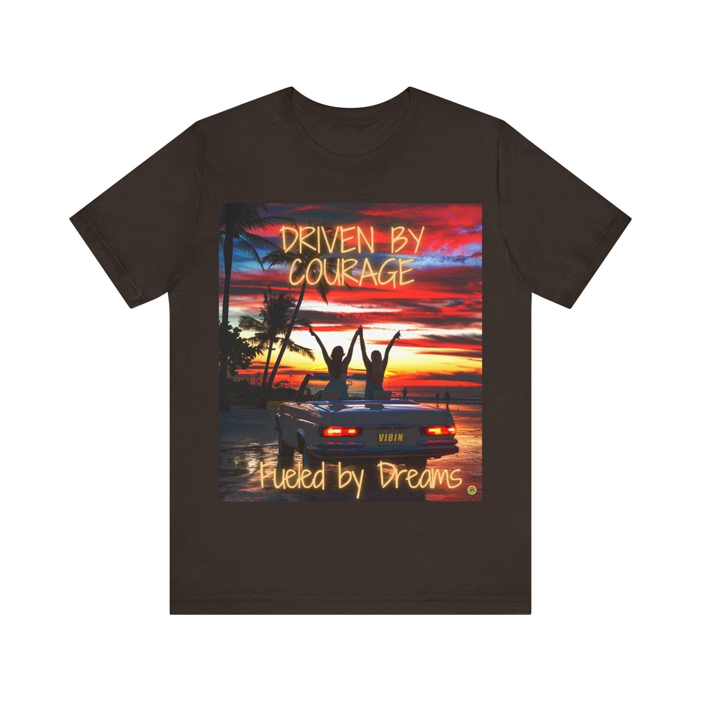 T-Shirt Courageous Dreamer Unisex Tee Brown / S