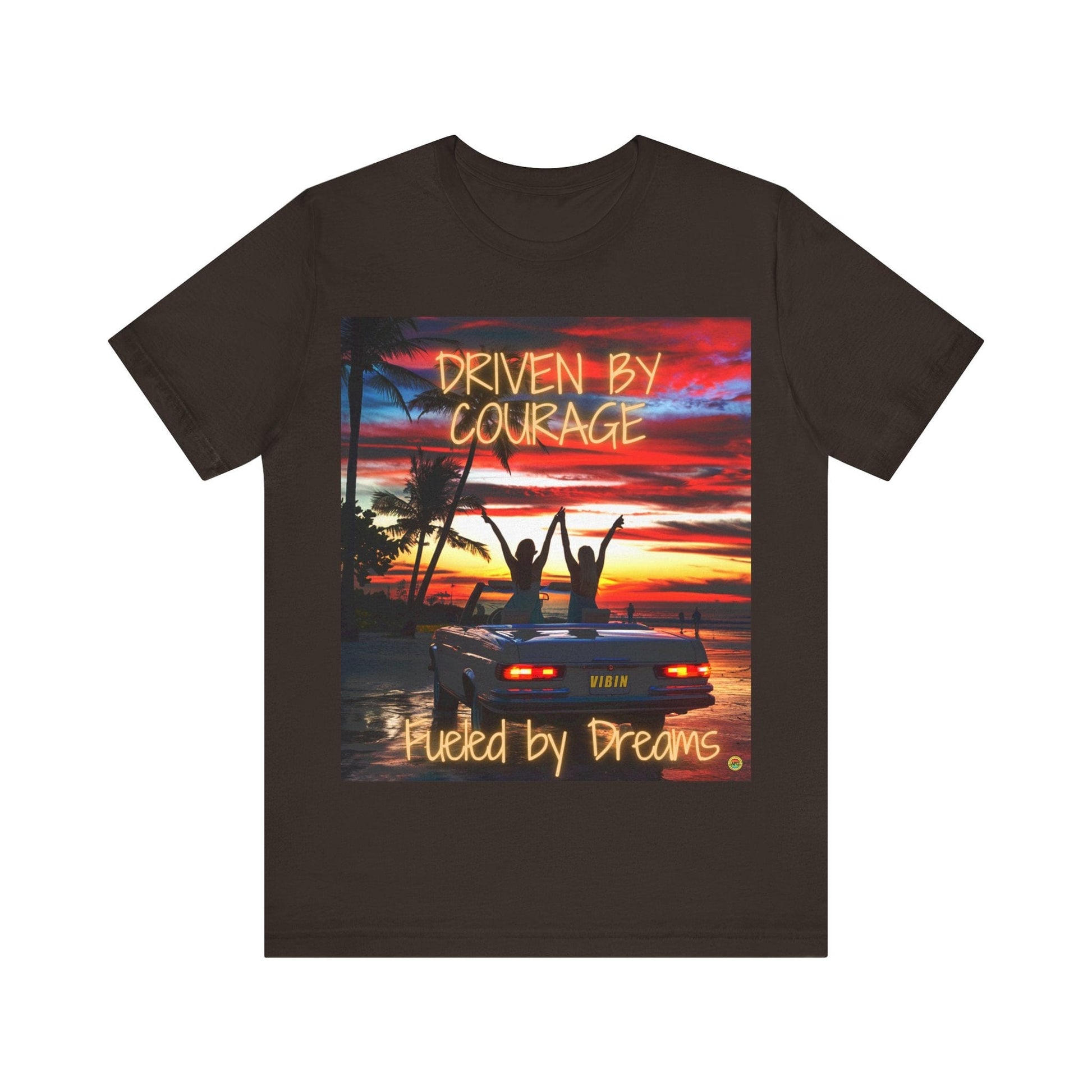 T-Shirt Courageous Dreamer Unisex Tee Brown / S