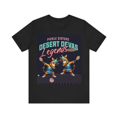 T-Shirt Desert Devas - Pickle Sisters - Pickleball Tee Black / S