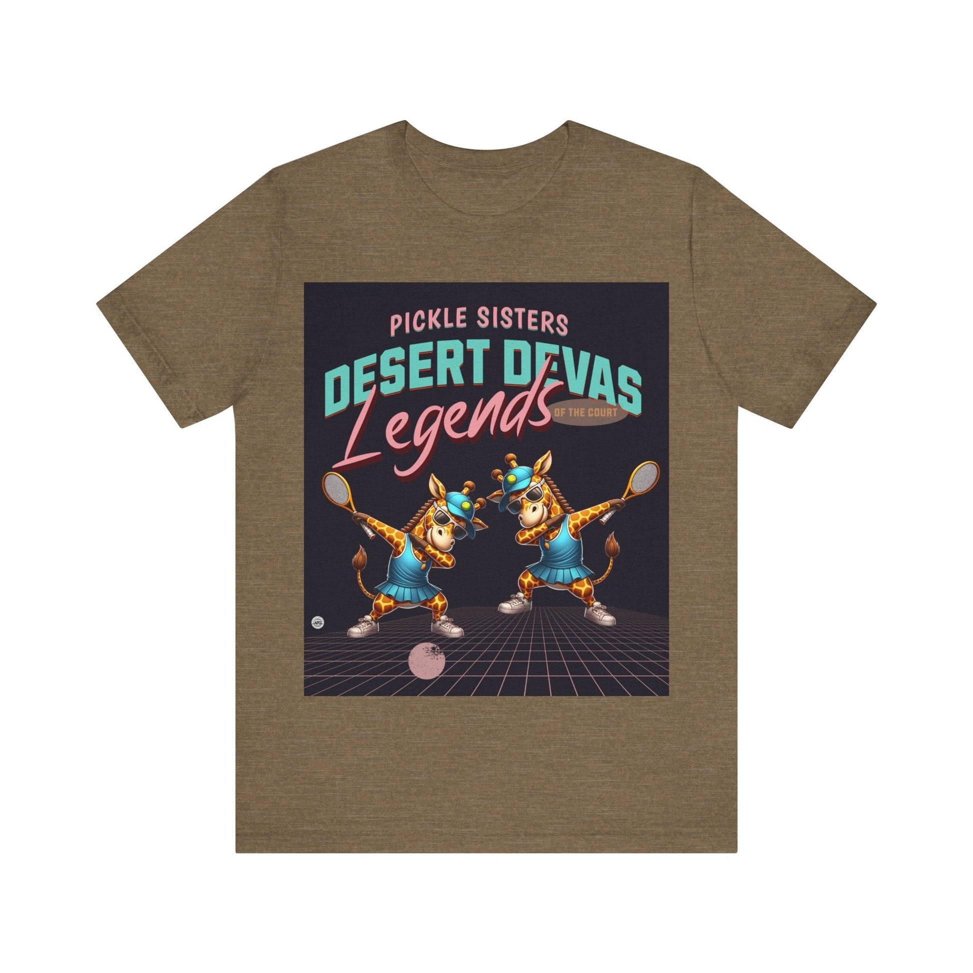 T-Shirt Desert Devas - Pickle Sisters - Pickleball Tee Heather Olive / S
