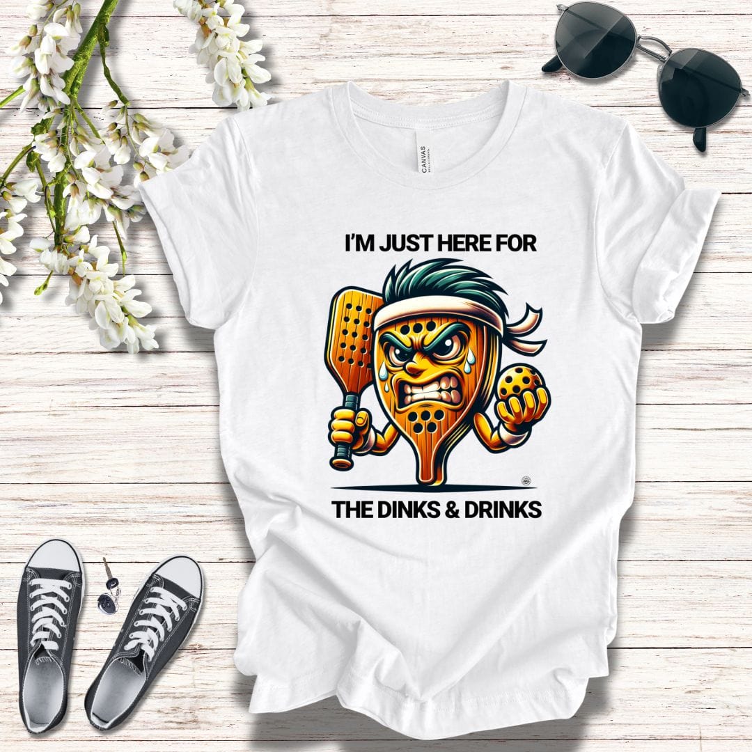 T-Shirt Dinks and Drinks Pickleball Tee