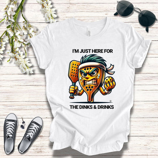 T-Shirt Dinks and Drinks Pickleball Tee