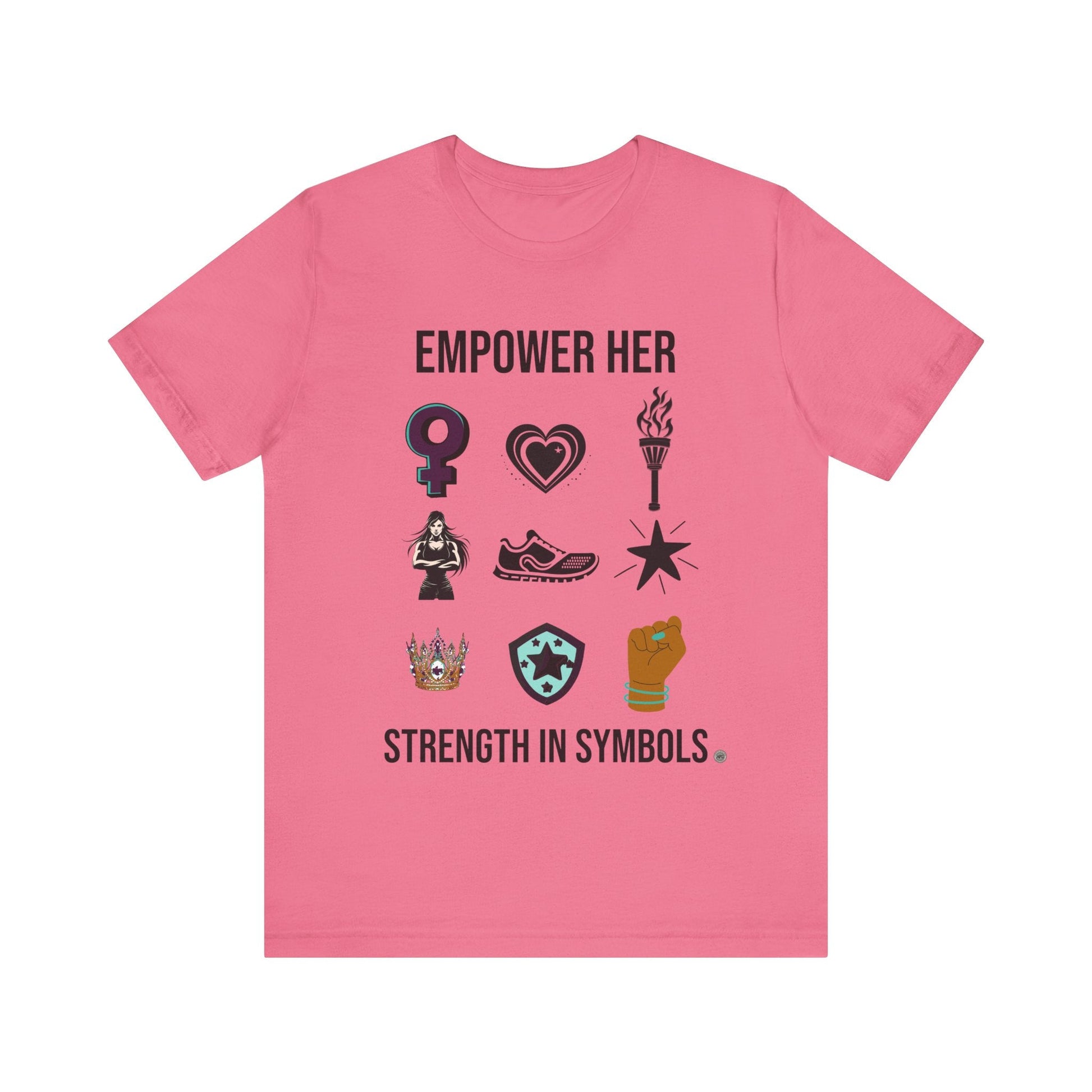 T-Shirt Empower her Strength Unisex Tee Charity Pink / S