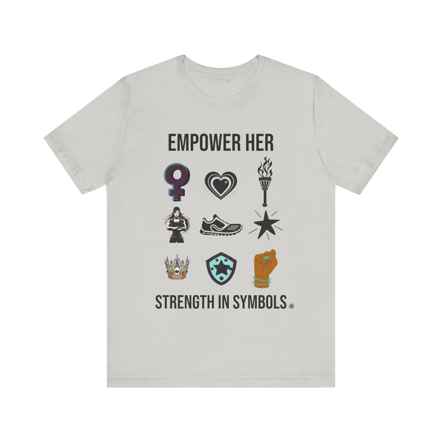T-Shirt Empower her Strength Unisex Tee Silver / S