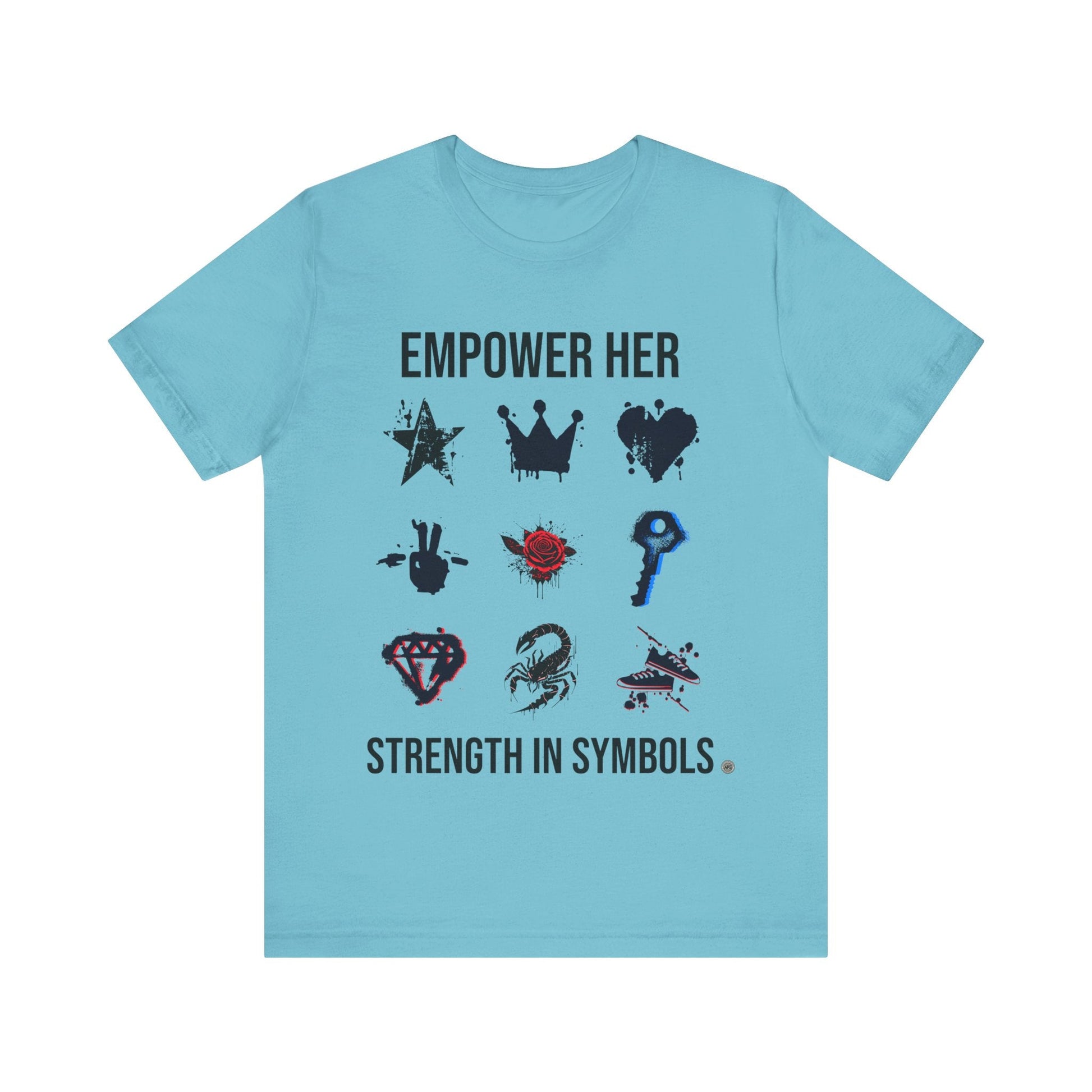 T-Shirt Empower her Unisex Tee Turquoise / S