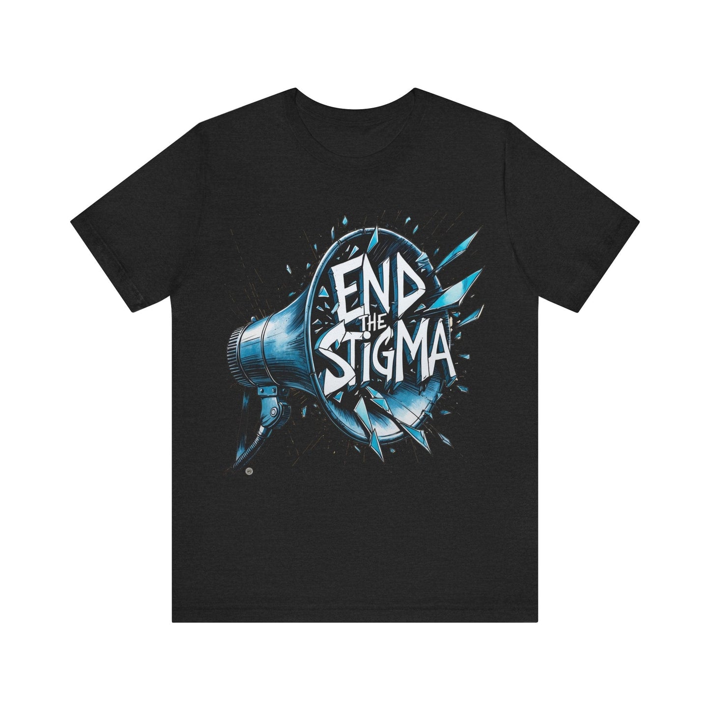 T-Shirt End the Stigma Pride T-Shirt Solid Black Blend / S