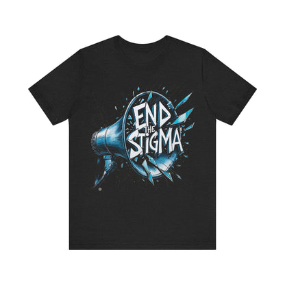T-Shirt End the Stigma Pride T-Shirt Solid Black Blend / S