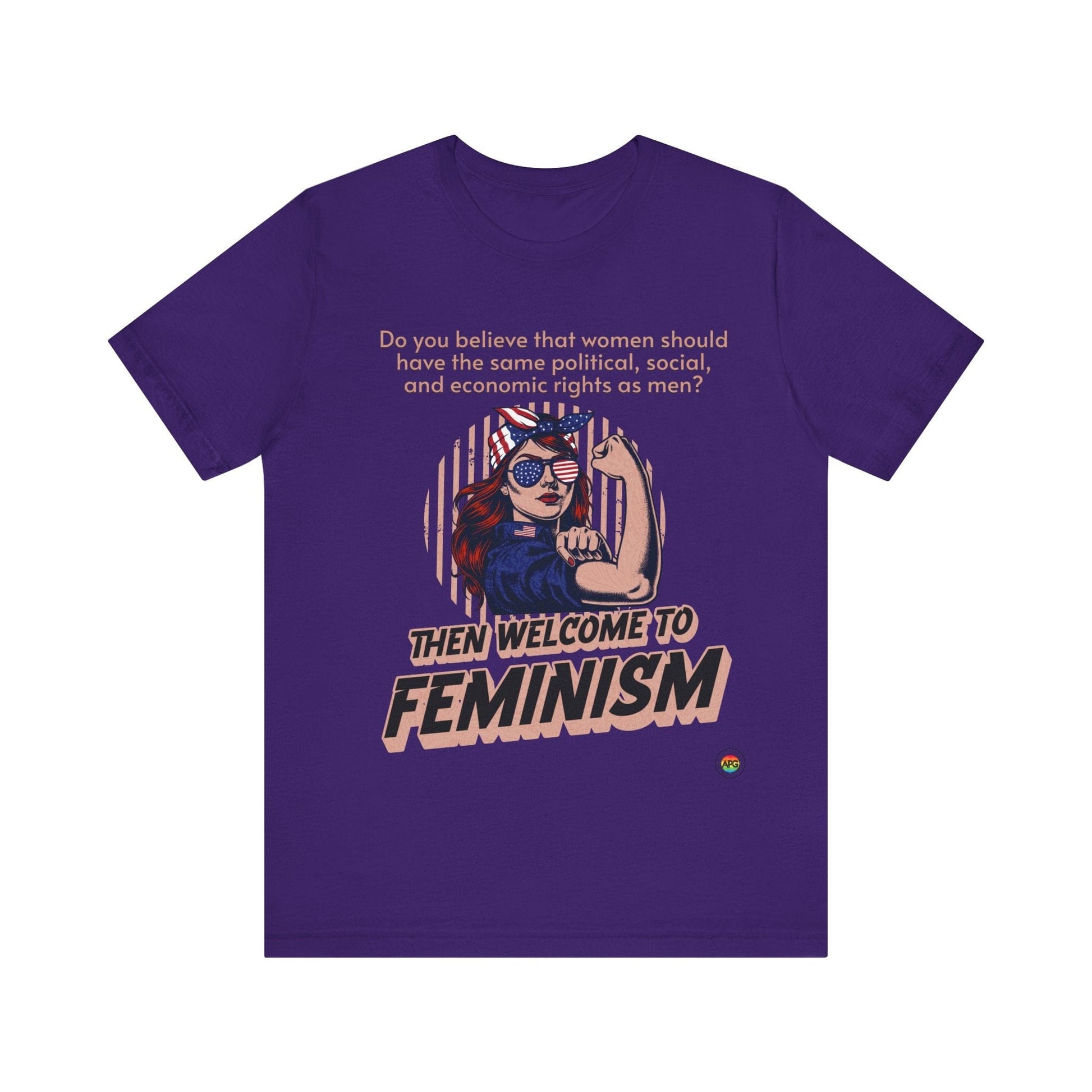 T-Shirt Feminism Unisex Tee Team Purple / S