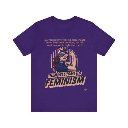 T-Shirt Feminism Unisex Tee Team Purple / S