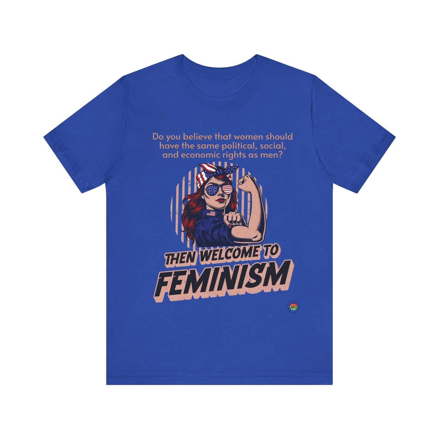 T-Shirt Feminism Unisex Tee True Royal / S