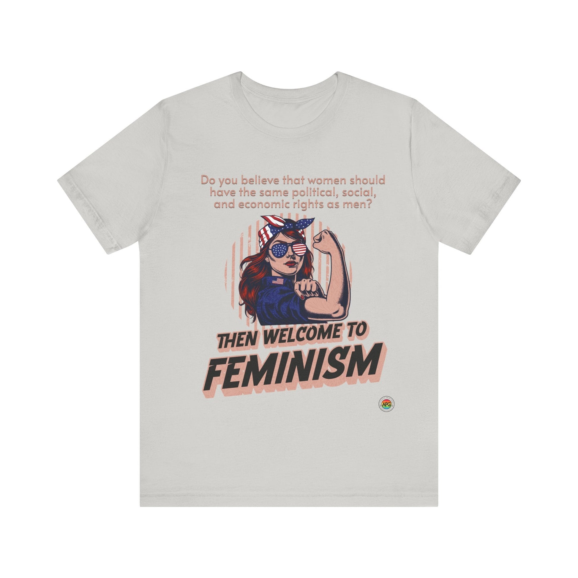 T-Shirt Feminism Unisex Tee Silver / S