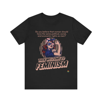 T-Shirt Feminism Unisex Tee Black / S