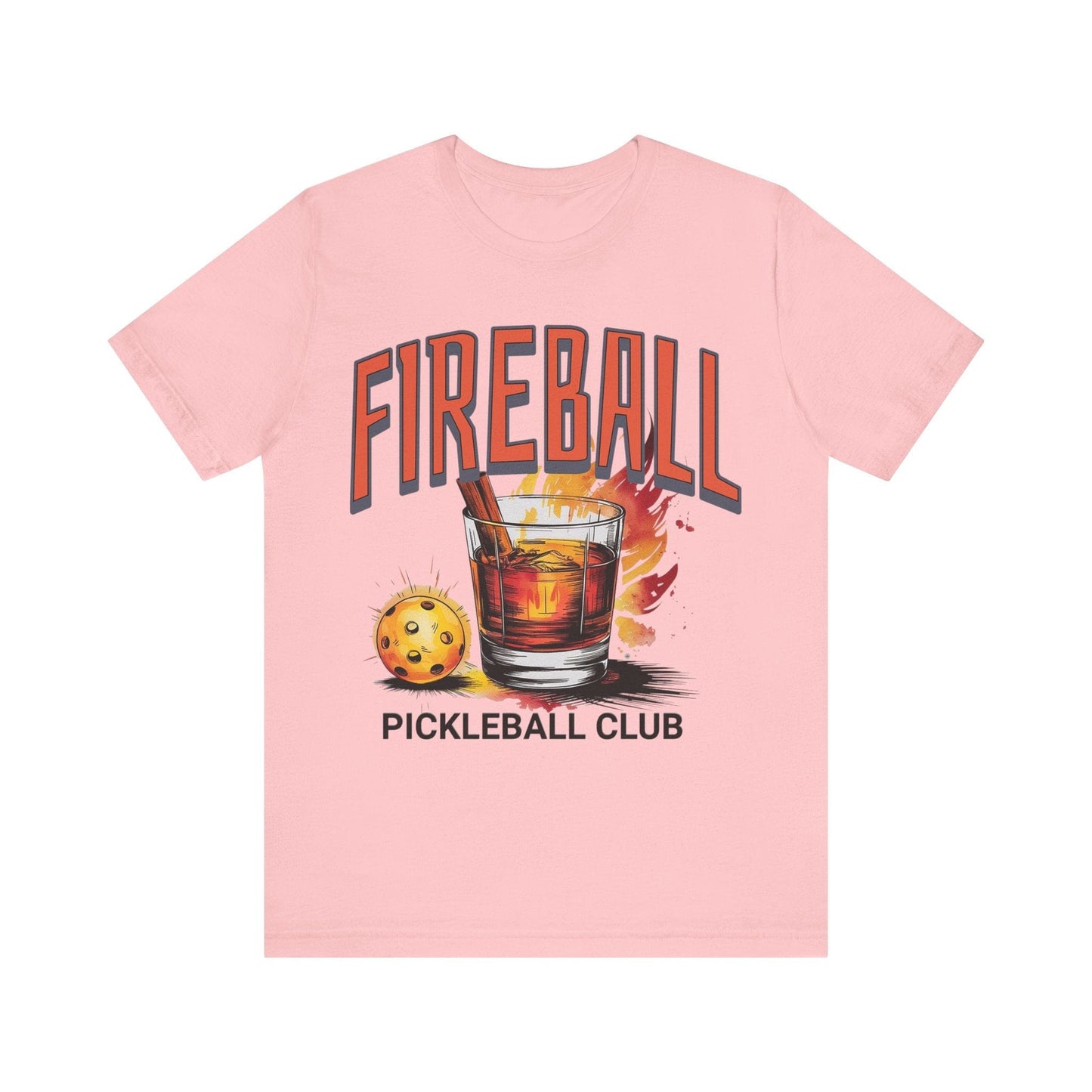 T-Shirt Fireball Pickleball Tee Pink / S