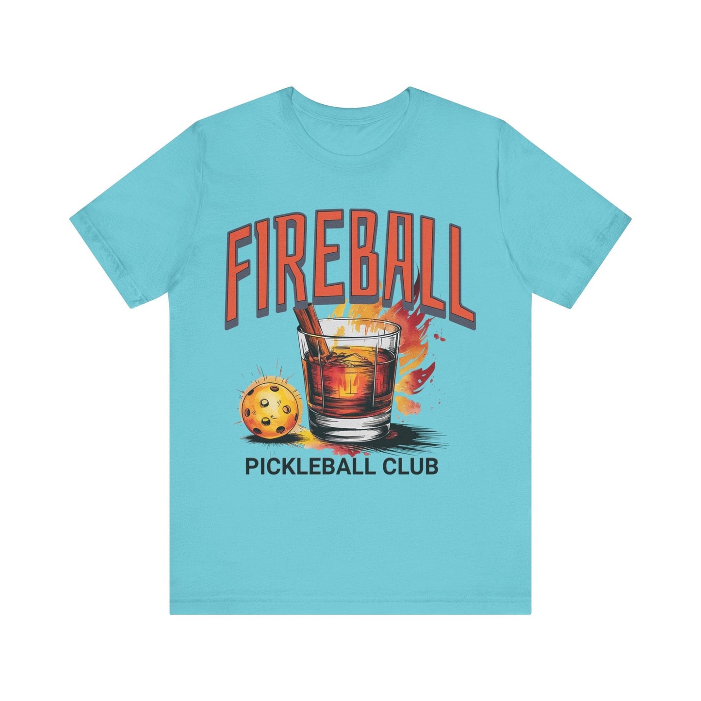 T-Shirt Fireball Pickleball Tee Turquoise / S