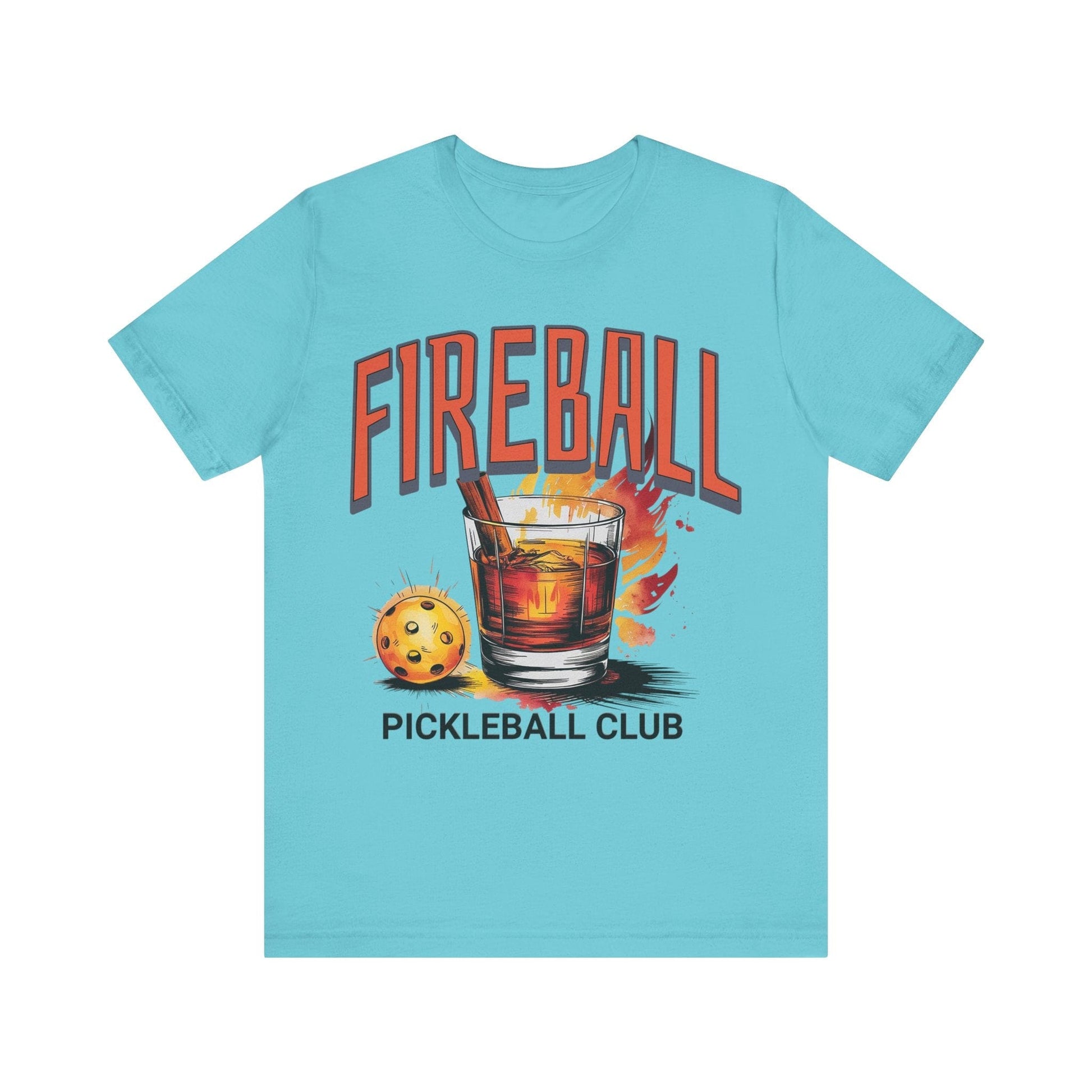 T-Shirt Fireball Pickleball Tee Turquoise / S