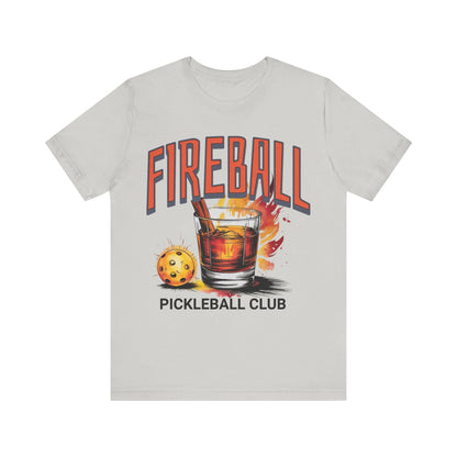 T-Shirt Fireball Pickleball Tee Silver / S
