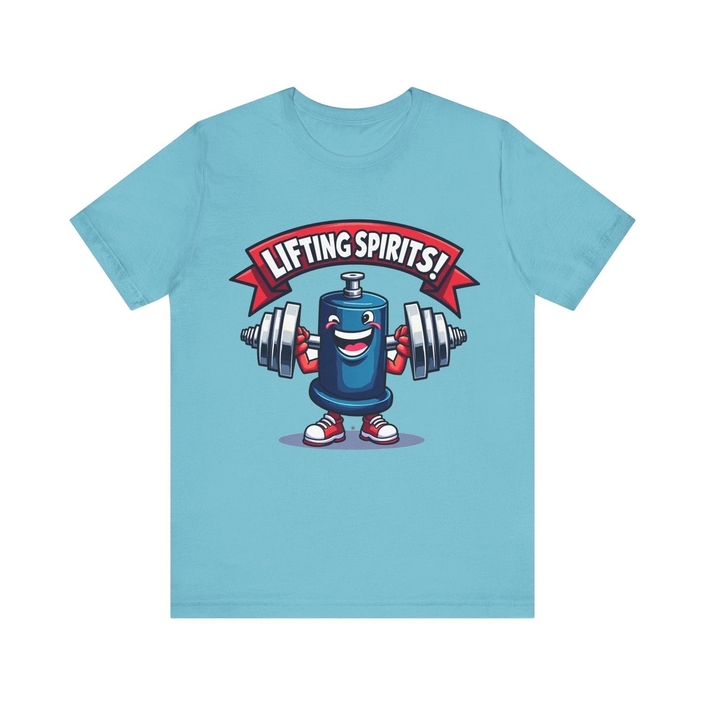 T-Shirt Funny Cartoonish Barrel Unisex Tee Turquoise / S