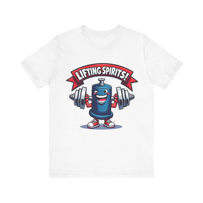 T-Shirt Funny Cartoonish Barrel Unisex Tee White / L