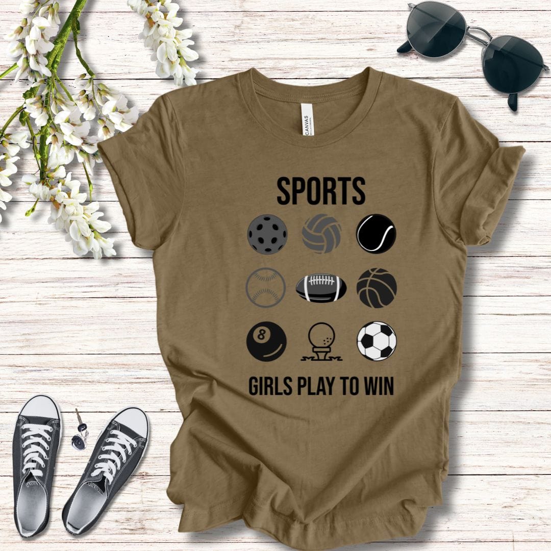 T-Shirt Girls Play to Win