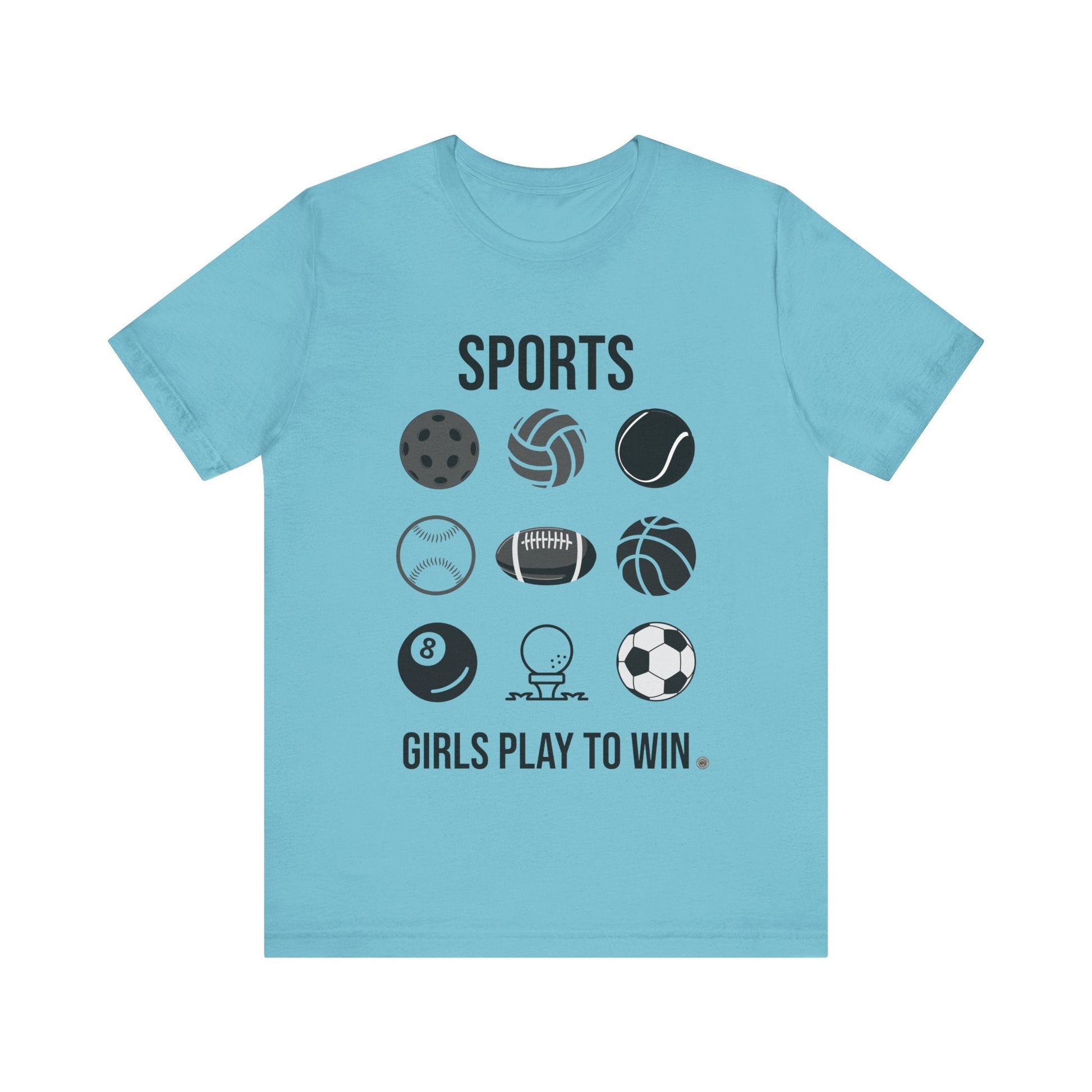 T-Shirt Girls Play to Win Turquoise / S