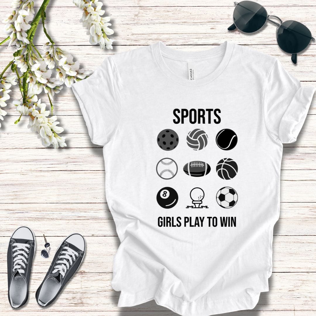 T-Shirt Girls Play to Win