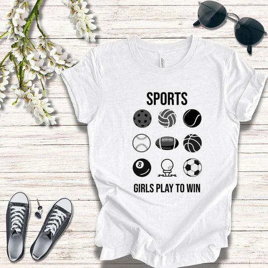 T-Shirt Girls Play to Win