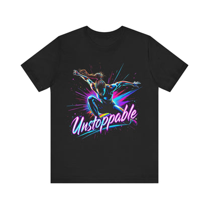 T-Shirt Graphic Tee - Unstoppable Unisex Jersey Short Sleeve T-Shirt Black / S