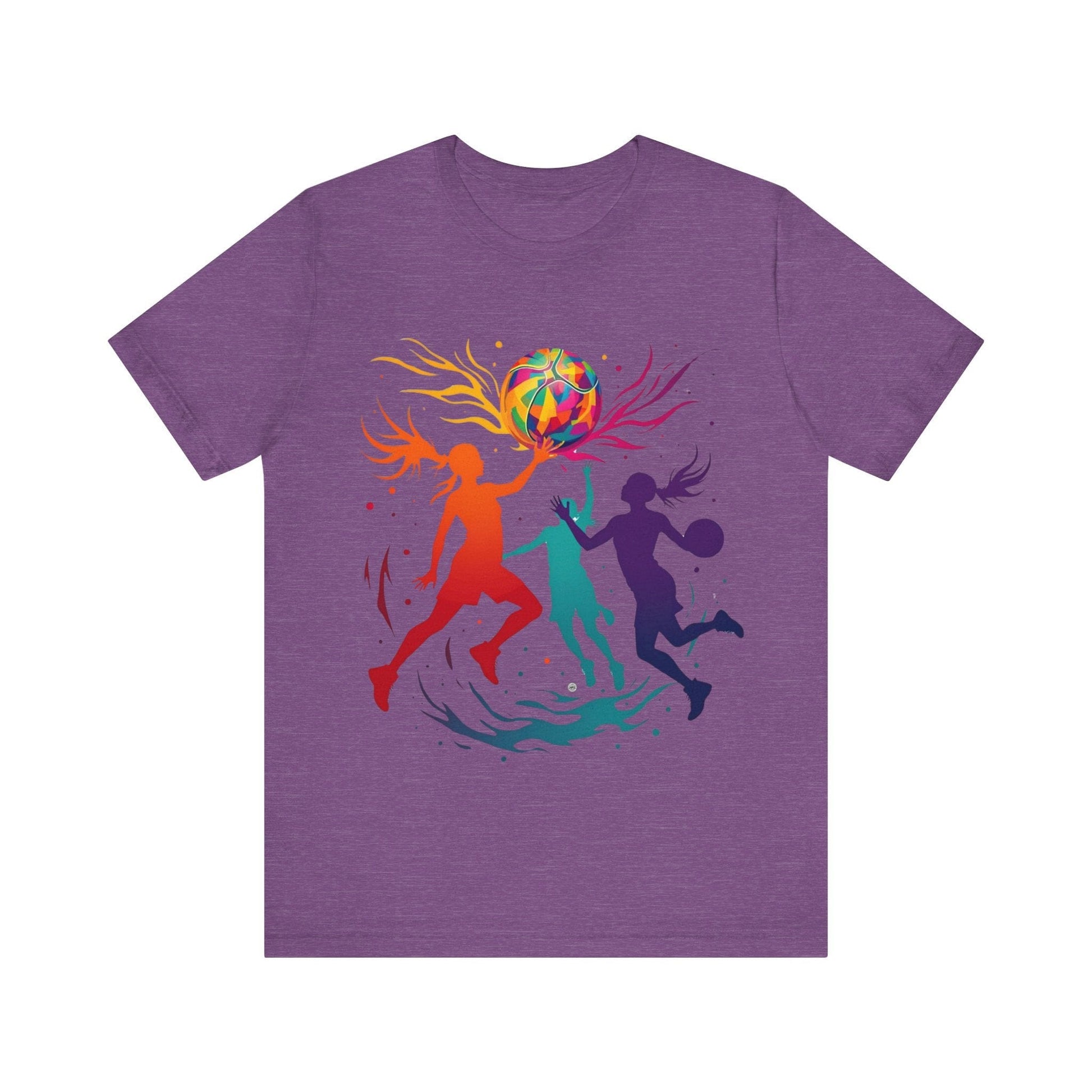 T-Shirt Graphic Tee with Pride Heather Team Purple / S