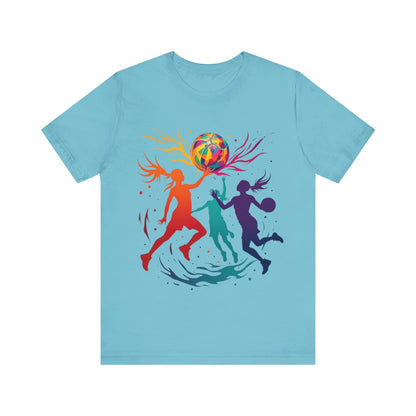 T-Shirt Graphic Tee with Pride Turquoise / S