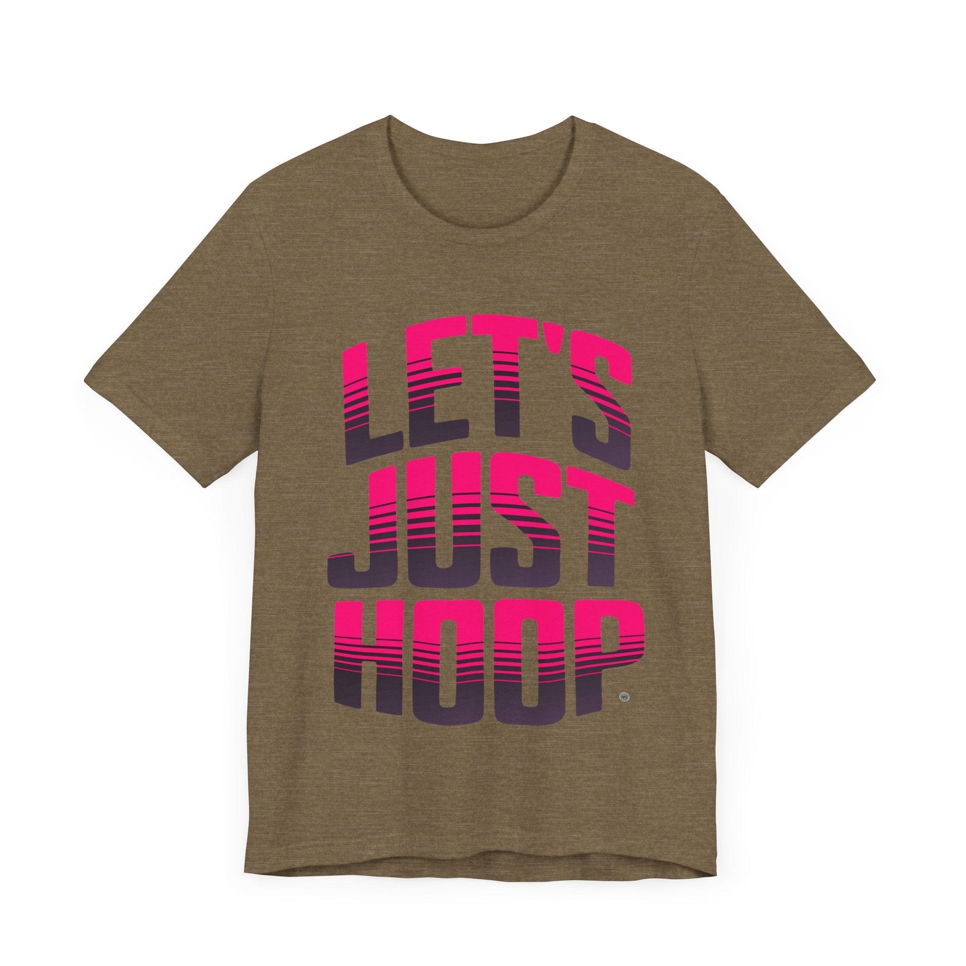 T-Shirt Let's Just Hoop Pink Text T-Shirt
