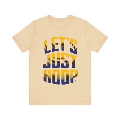 T-Shirt Let's Just Hoop Yellow Text T-Shirt Soft Cream / S