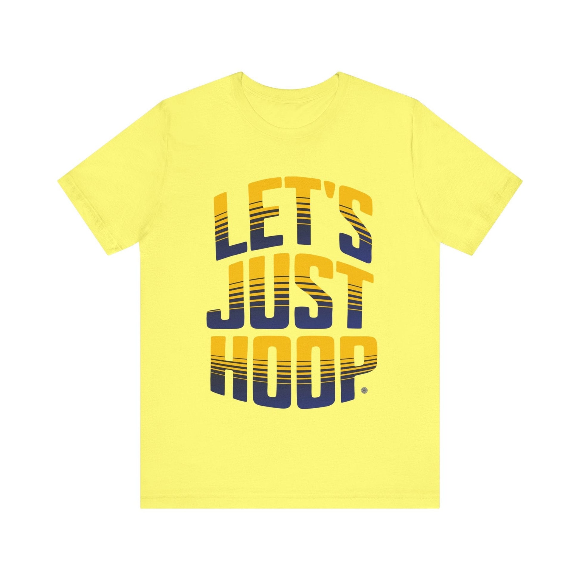 T-Shirt Let's Just Hoop Yellow Text T-Shirt Yellow / S