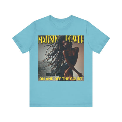 T-Shirt Majestic Power T-Shirt - Unisex Jersey Short Sleeve Tee Turquoise / S