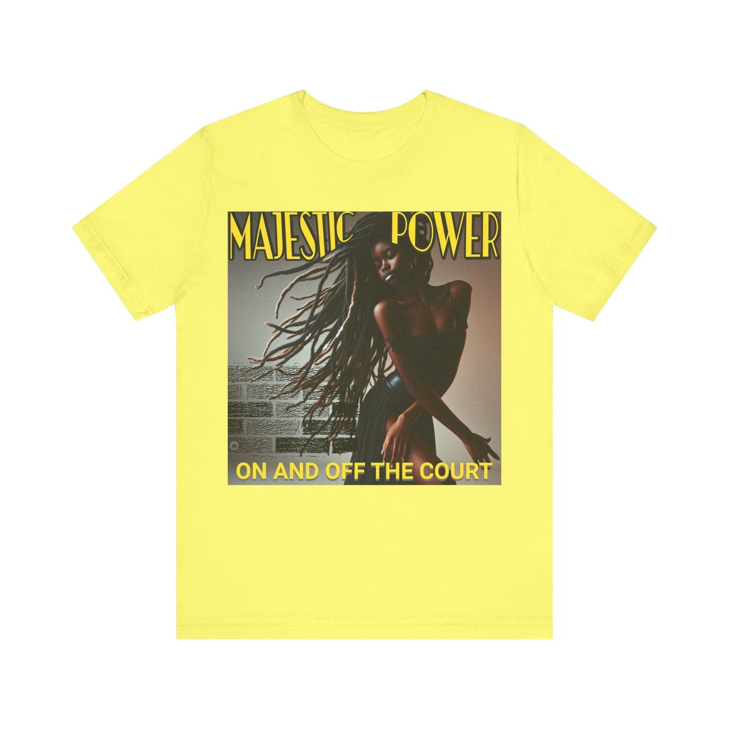 T-Shirt Majestic Power T-Shirt - Unisex Jersey Short Sleeve Tee Yellow / S