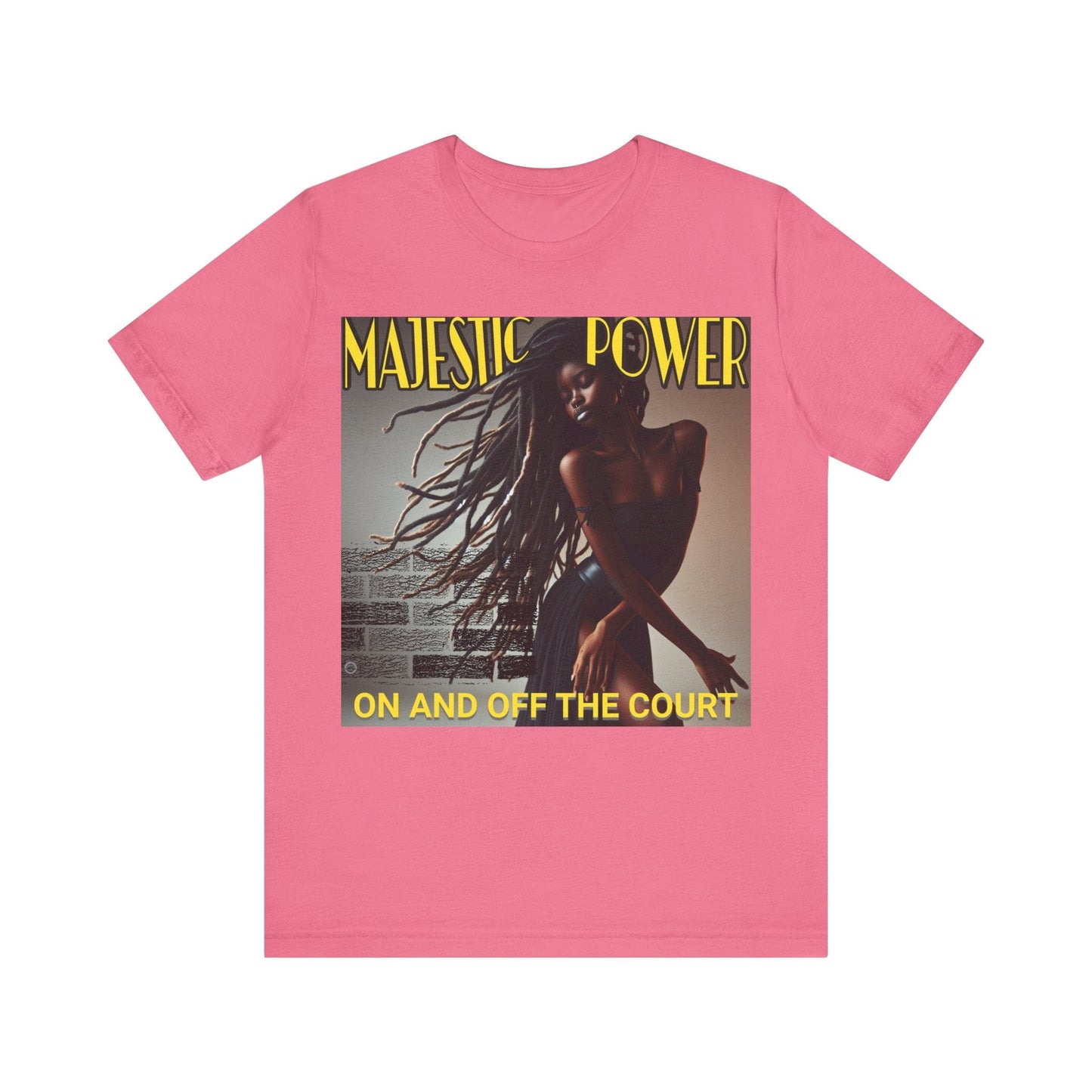 T-Shirt Majestic Power T-Shirt - Unisex Jersey Short Sleeve Tee Charity Pink / S