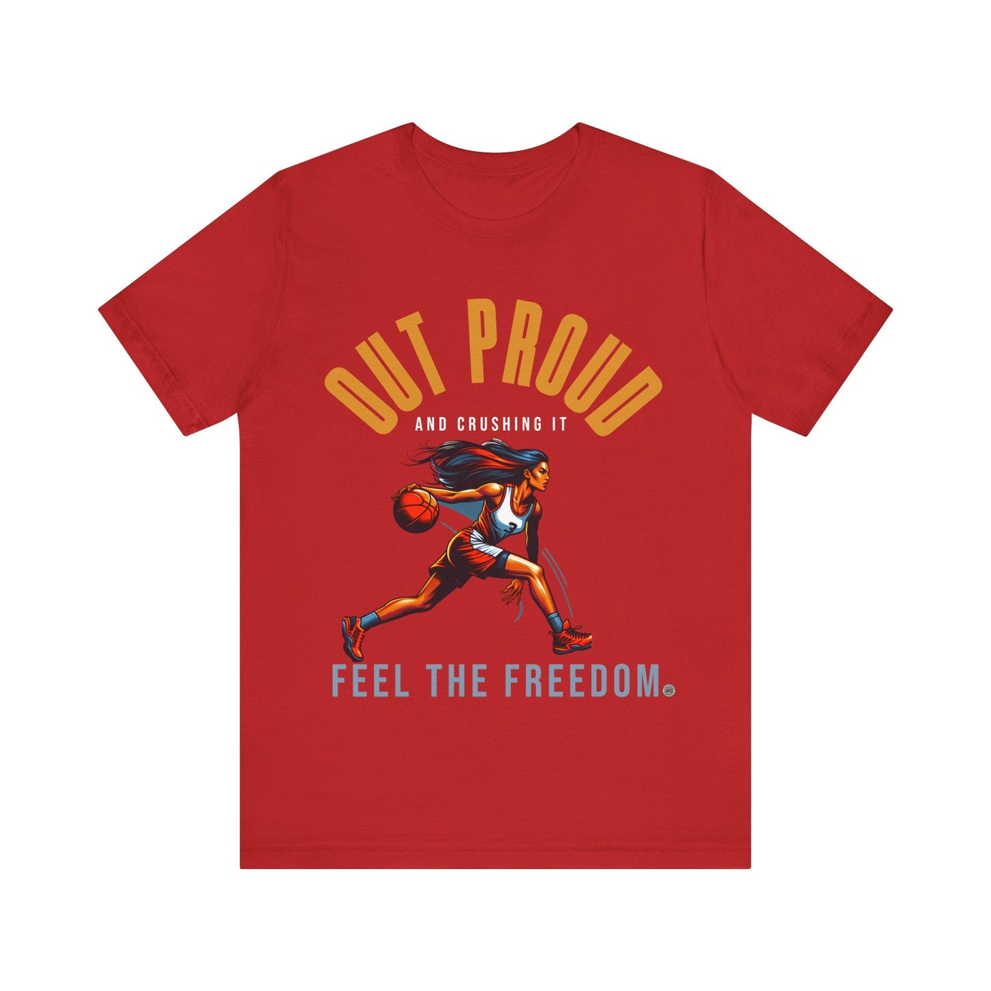 T-Shirt Out Proud Graphic Tee Red / S
