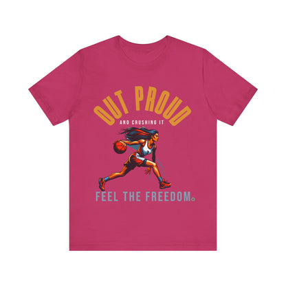 T-Shirt Out Proud Graphic Tee Berry / S