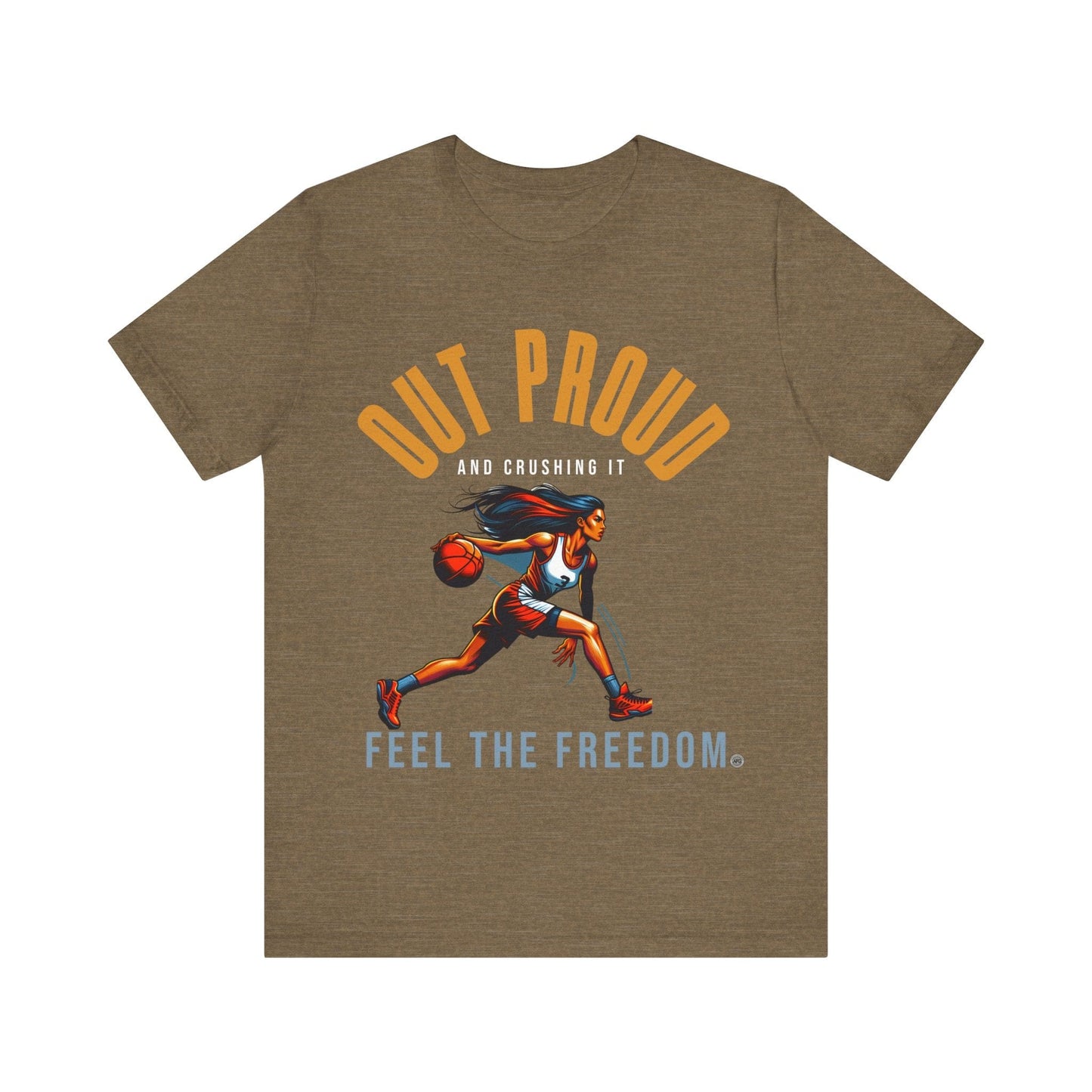 T-Shirt Out Proud Graphic Tee Heather Olive / S