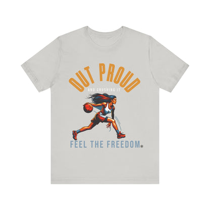 T-Shirt Out Proud Graphic Tee Silver / S